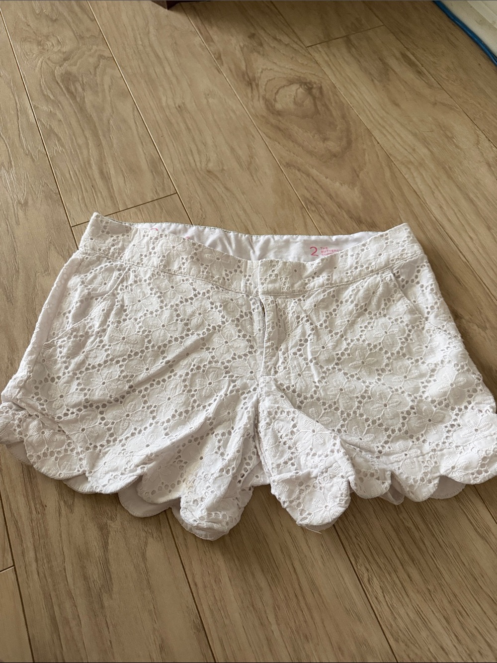 Lilly Pulitzer Buttercup Shorts in White Eyelet